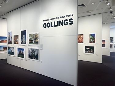 John Gollings, history of the built world, exhibition view