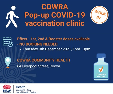 WNSWLHD - COVID Vaccination Clinic - Cowra - FB tile - Dec 2021.jpg