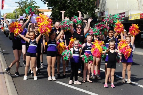 Festival Parade and Peace Bell Ceremony - Dancers.JPG