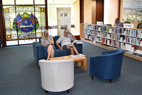 Library reopens after renovations.